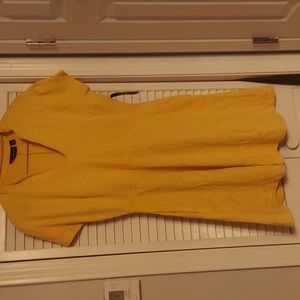 Yellow women's tshirt dress